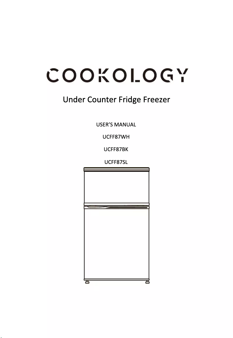 Page 1 de la notice Manuel utilisateur Cookology UCFF87BK