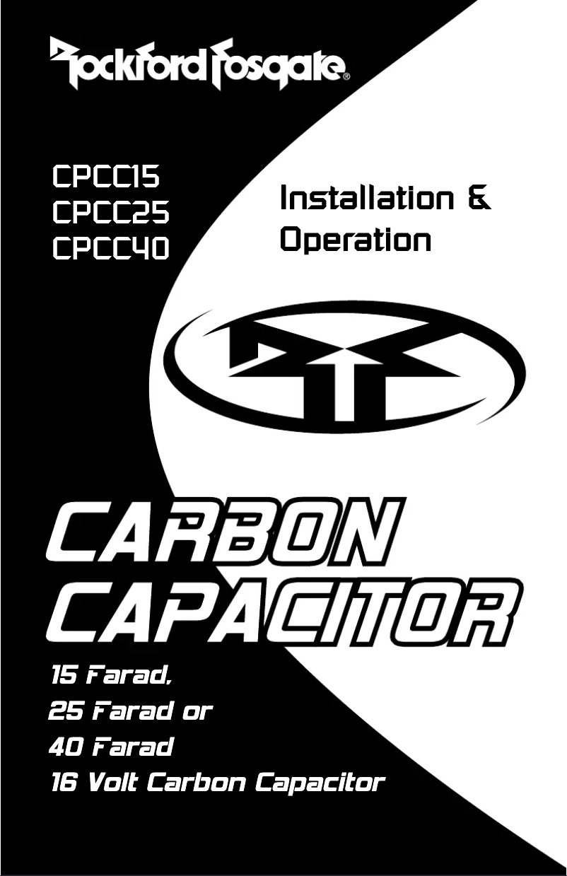 Page 1 de la notice Manuel utilisateur Rockford Fosgate Connecting Punch CPCC40