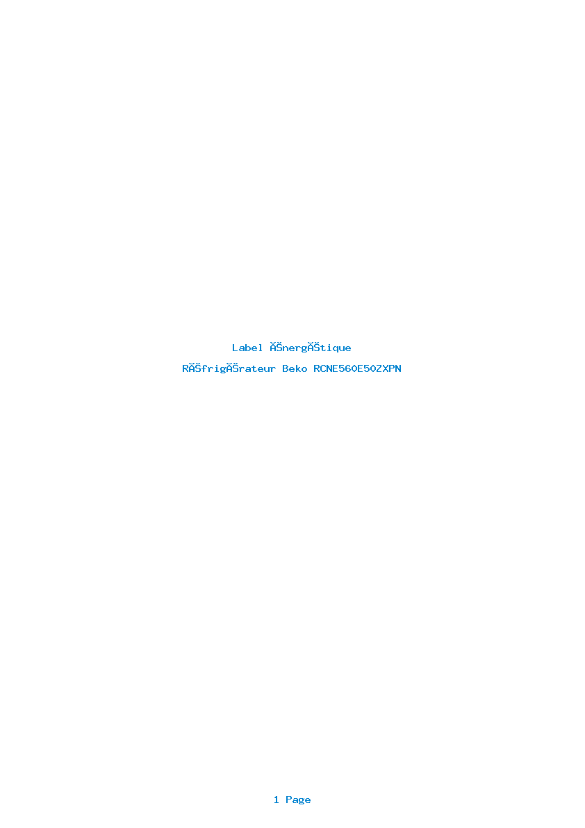 Image de la première page du manuel de l'appareil RCNE560E50ZXPN