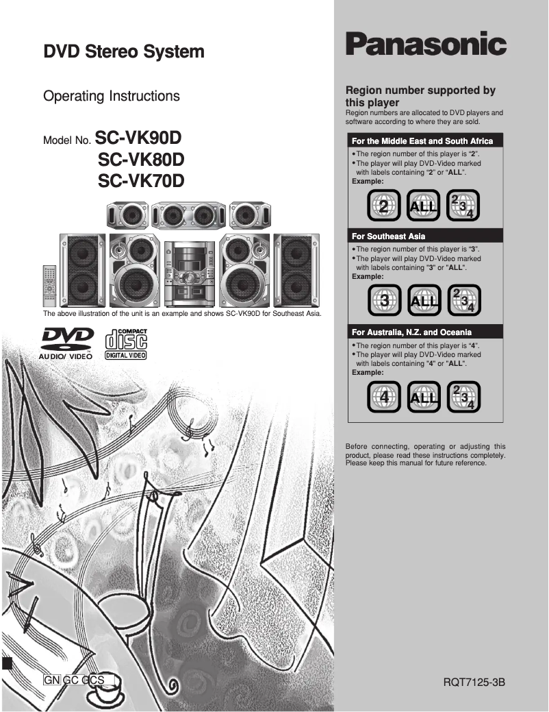 Página 1 del manual Manual de usuario Panasonic SC-VK80D