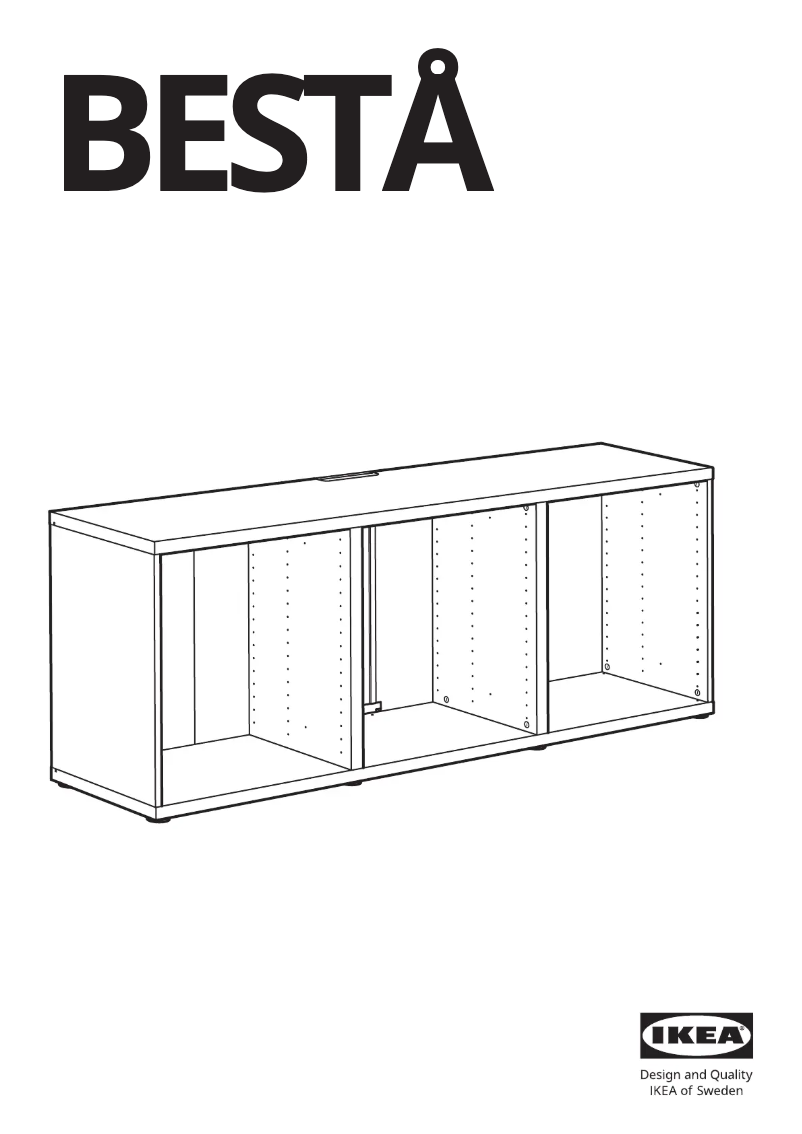 Page 1 de la notice Manuel utilisateur Ikea BESTÅ 102.998.77