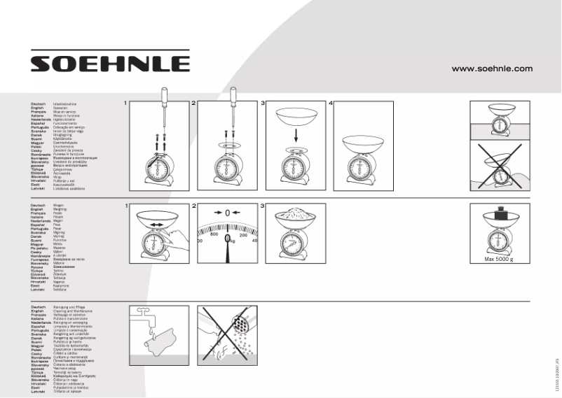 Page 1 de la notice Manuel utilisateur Soehnle Silvia 65003 0