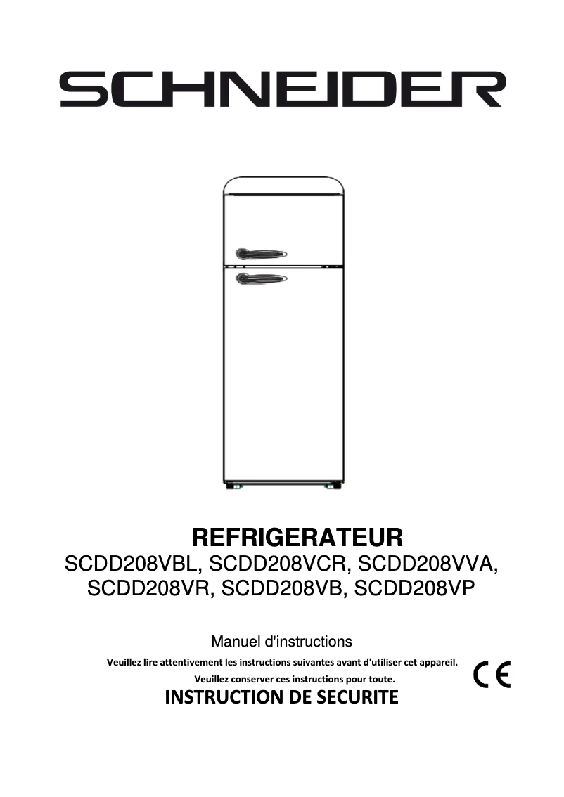 Página 1 del manual Manual de usuario Schneider SCDD208V