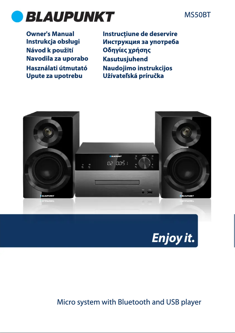 Page 1 de la notice Manuel utilisateur Blaupunkt MS50BT