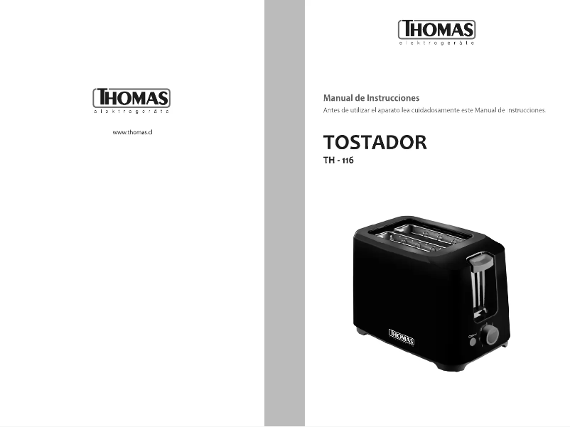 Página 1 del manual Manual de usuario Thomas TH-116