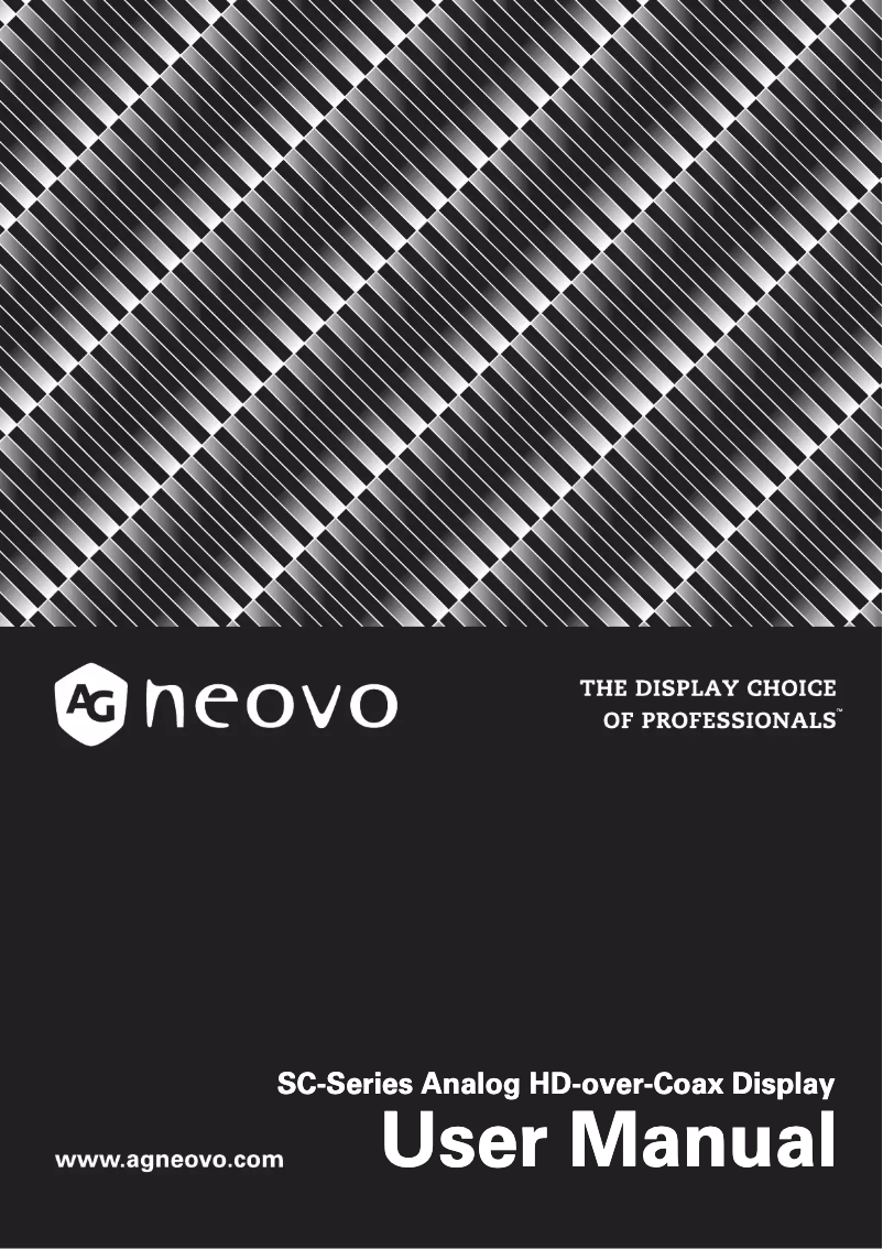 Página 1 del manual Manual de usuario AG Neovo SC-17AH