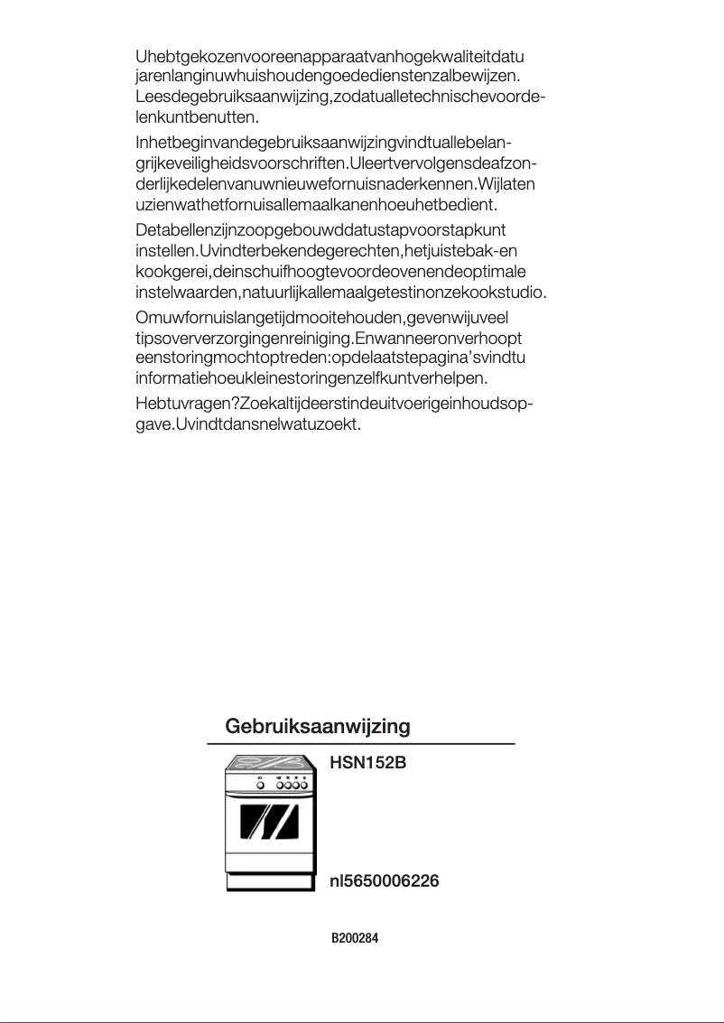 Page 1 de la notice Manuel utilisateur Bosch HSN152B