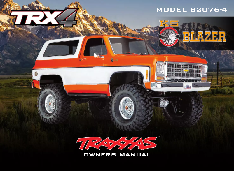 Page 1 de la notice Manuel utilisateur Traxxas TRX-4 Blazer