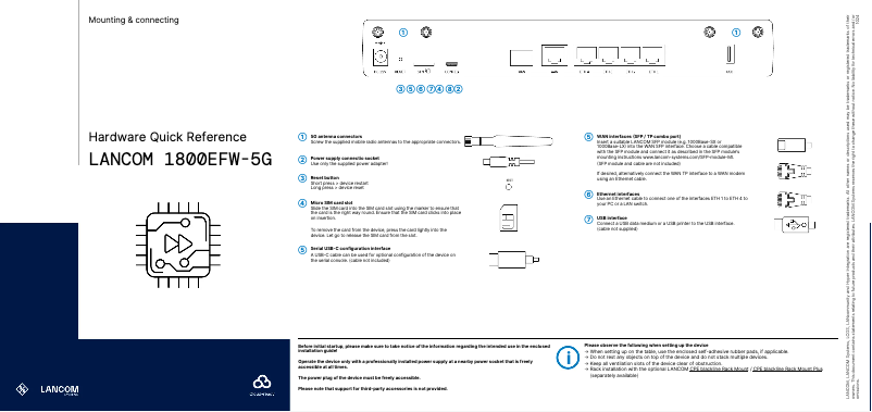 Página 1 del manual Manual de usuario Lancom 1800EFW-5G
