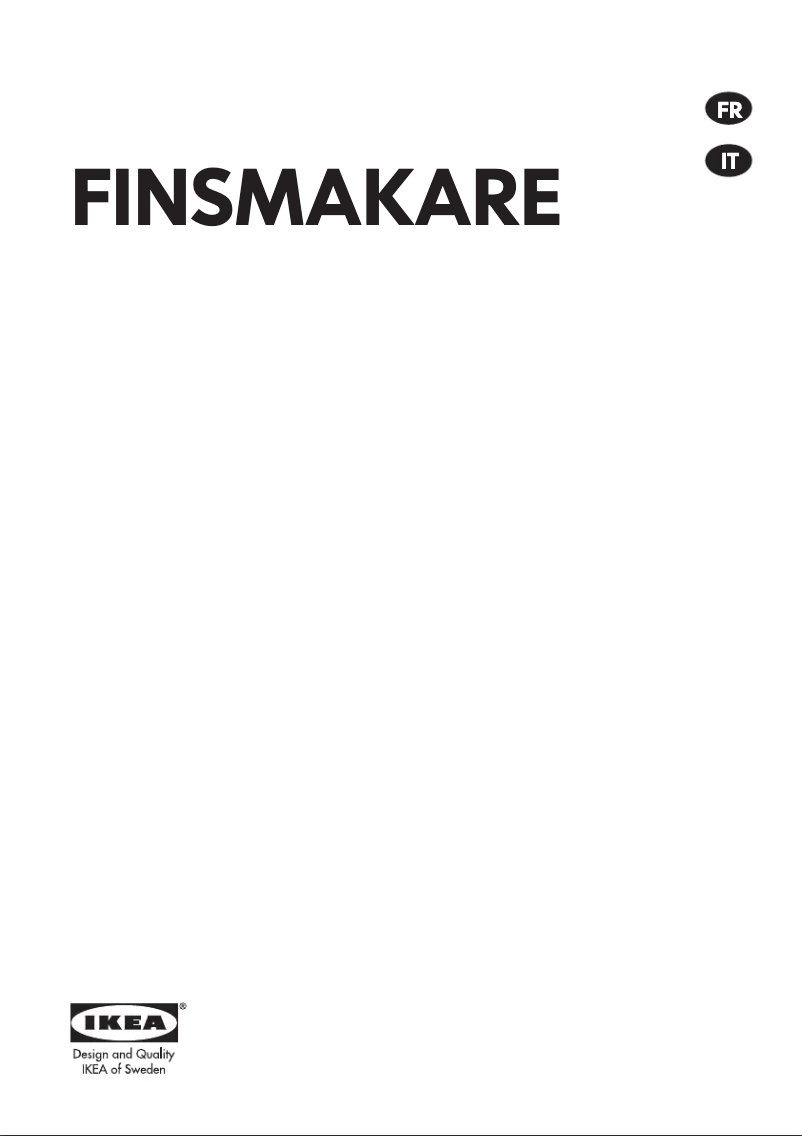Page 1 de la notice Manuel utilisateur Ikea FINSMAKARE 504.117.68