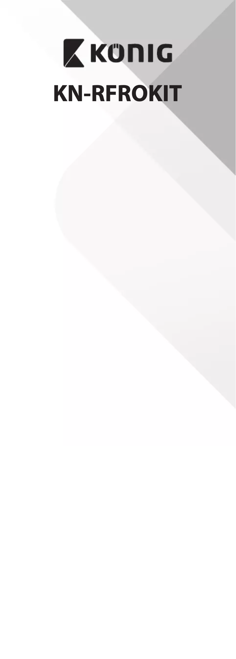 Page 1 de la notice Manuel utilisateur Konig KN-RFROKIT