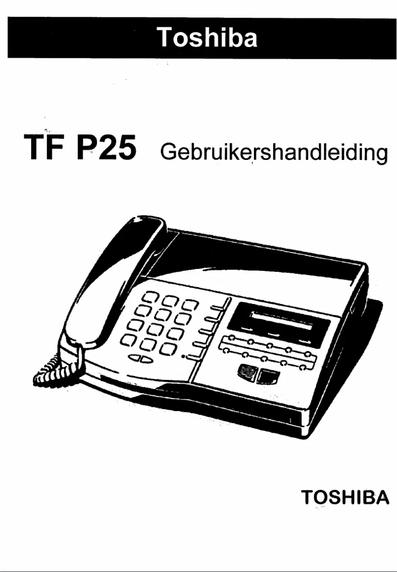 Page 1 de la notice Manuel utilisateur Toshiba TPF25