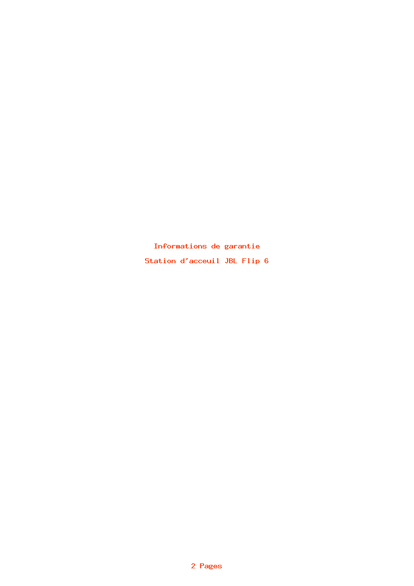 Image de la première page du manuel de l'appareil Flip 6