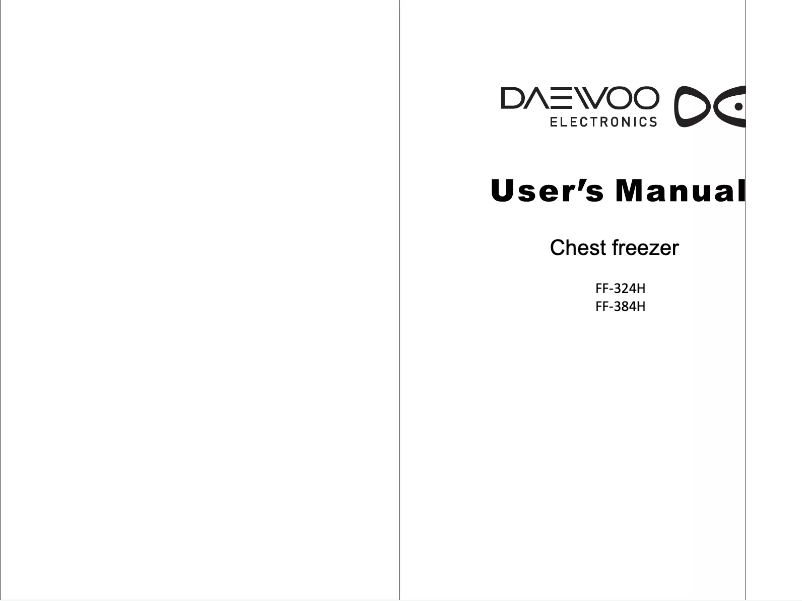 Page 1 de la notice Manuel utilisateur Daewoo FF-384H