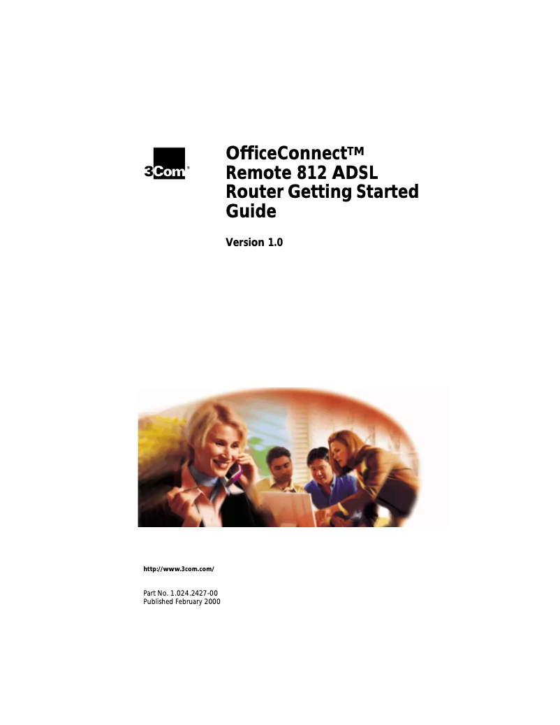 Page 1 de la notice Manuel utilisateur 3Com OfficeConnect Remote 812