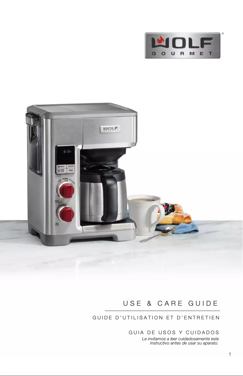 Page 1 de la notice Manuel utilisateur Wolf WGCM120S