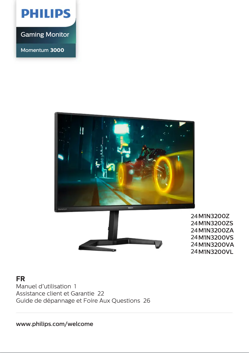 Page n°1 - Manuel utilisateur Philips Momentum 24M1N3200VS