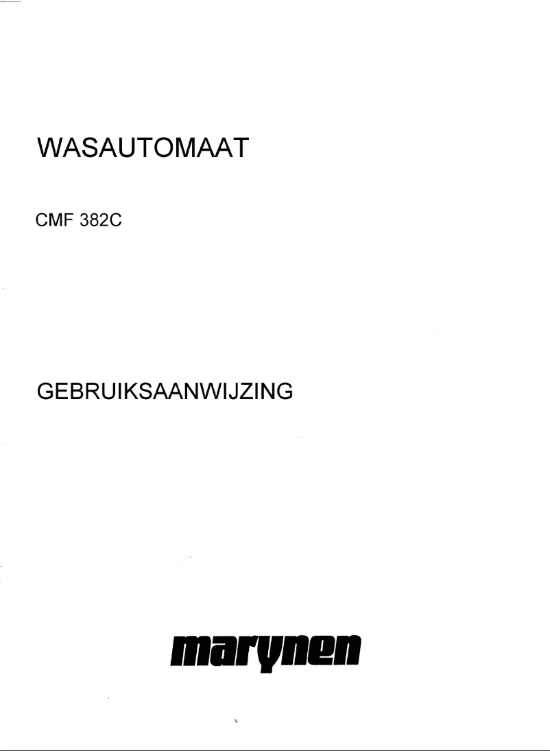 Page 1 de la notice Manuel utilisateur Marynen CMF 382C