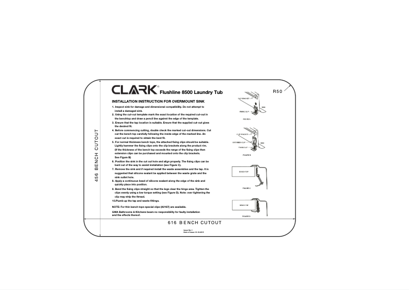 Page 1 de la notice Manuel utilisateur Clark Flushline 8500