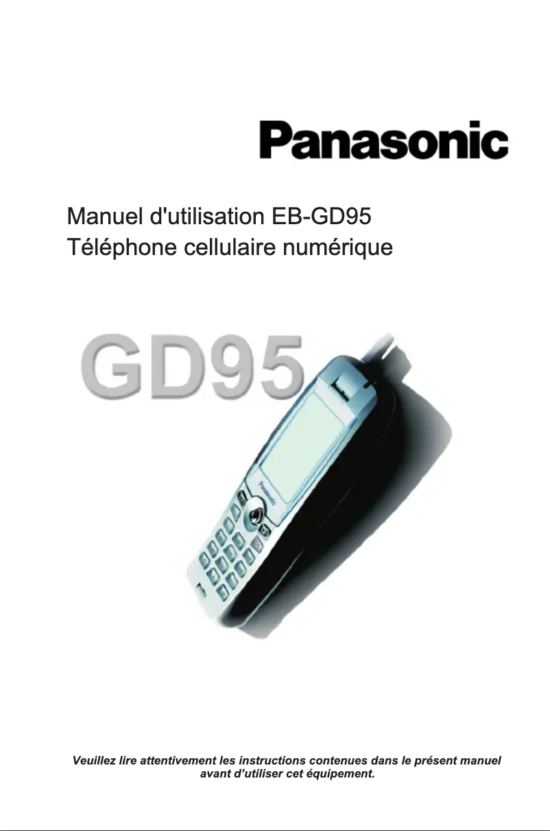 Página 1 del manual Manual de usuario Panasonic EB-GD95