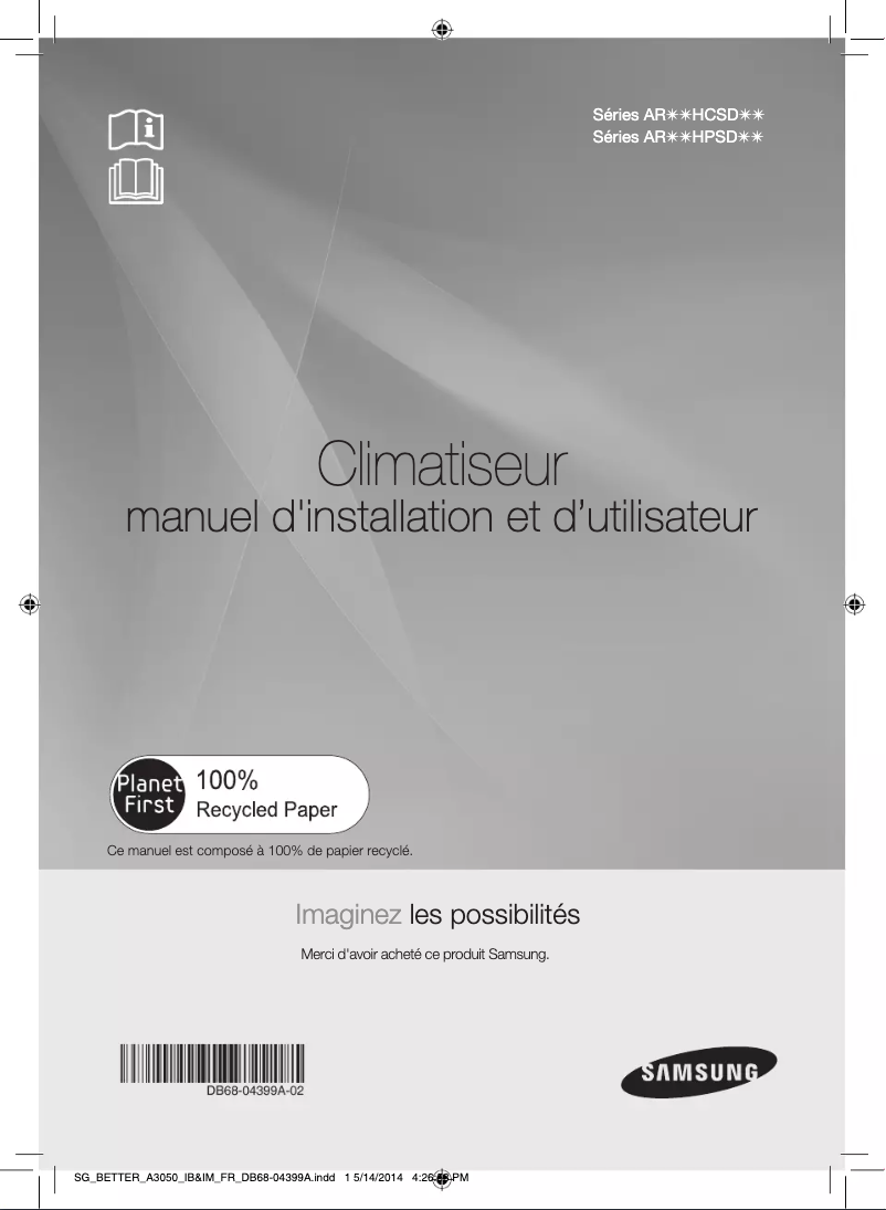 Página 1 del manual Manual de usuario Samsung AR18HCSDDWK