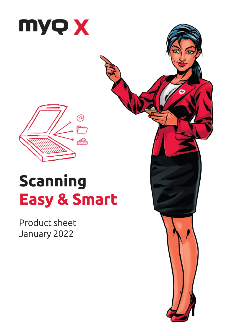 Page 1 de la notice Fiche technique Kyocera MyQ