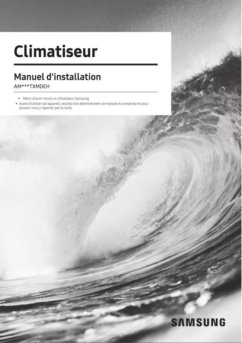 Page 1 de la notice Manuel utilisateur Samsung AM040TXMDEH