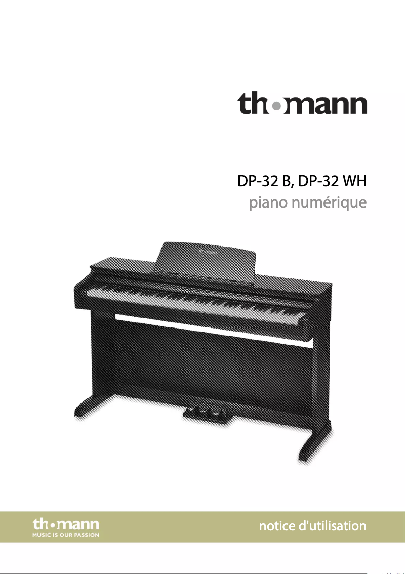 Página 1 del manual Manual de usuario Thomann DP-32