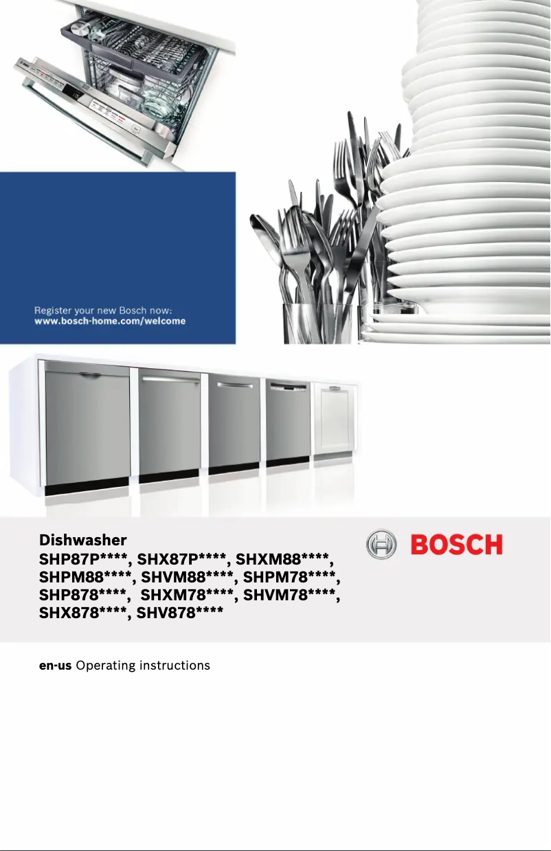 Page 1 of the manual Use and Maintenance Manual Bosch SHX878ZD2N