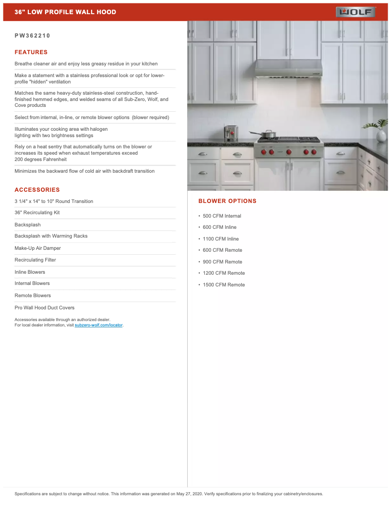 Página 1 del manual Manual de usuario Wolf PW362210