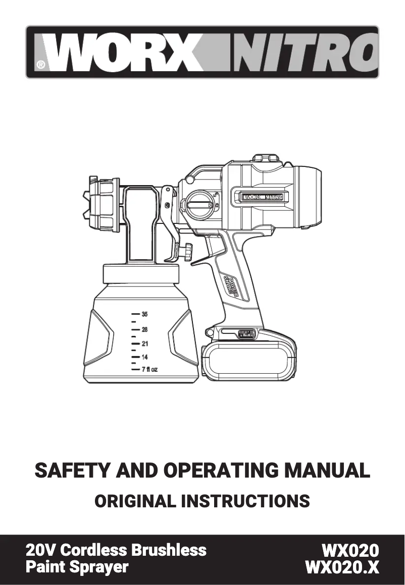 Page 1 of the manual User Manual Worx WX020.9