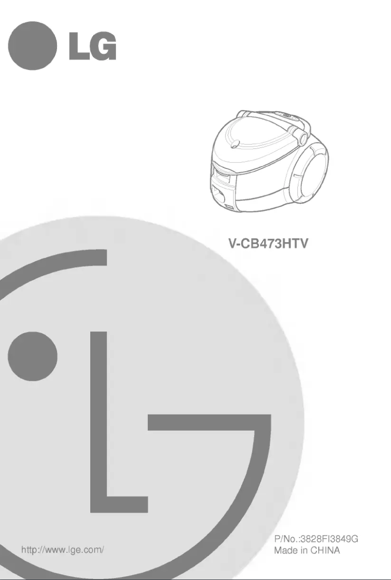 Page 1 de la notice Manuel utilisateur LG V-CB473HTV