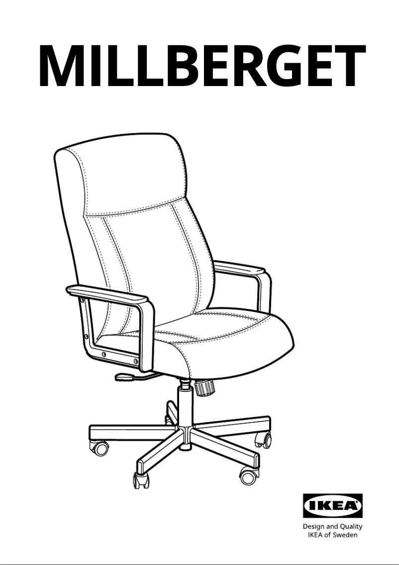 Page 1 de la notice Manuel utilisateur Ikea MILLBERGET 704.893.94