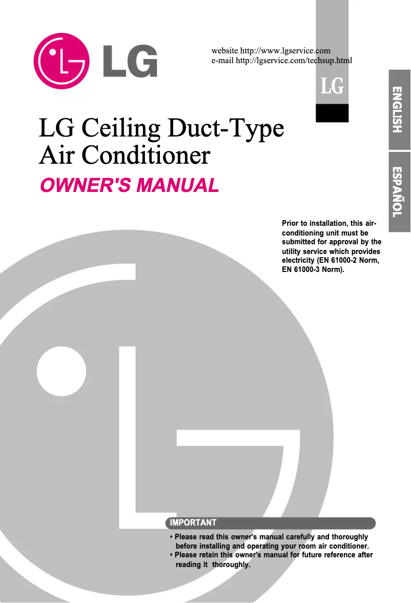 Page 1 de la notice Manuel utilisateur LG ABNH486RLAD