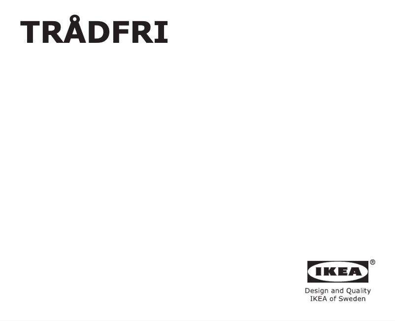 Page 1 de la notice Manuel utilisateur Ikea TRÅDFRI 603.644.79