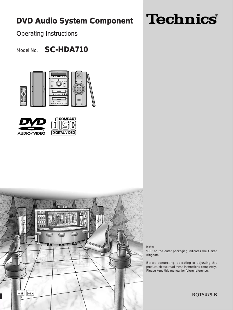 Page 1 of the manual User Manual Technics SC-HDA710