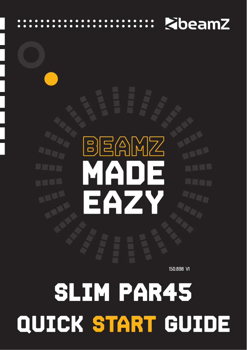 Page 1 de la notice Guide de démarrage rapide BeamZ SlImPar45