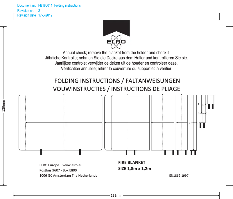 Page 1 de la notice Manuel utilisateur Elro FB180011