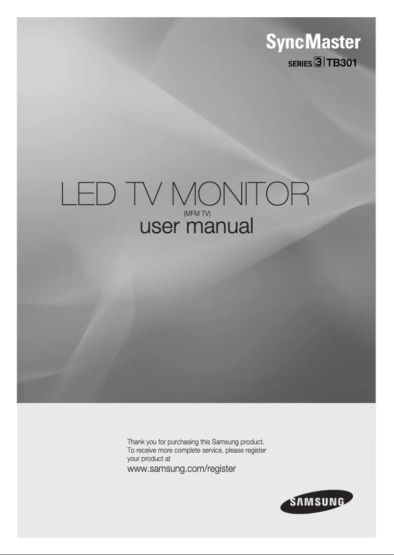 Página 1 del manual Manual de usuario Samsung T24B301LB