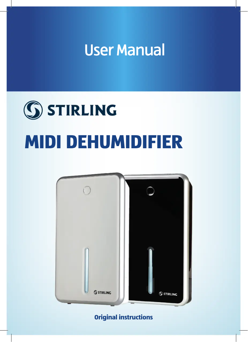 Page 1 de la notice Manuel utilisateur Stirling GT-SF-KLE-01