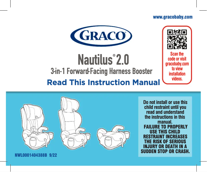 Página 1 del manual Manual de usuario Graco Nautilus 2.0