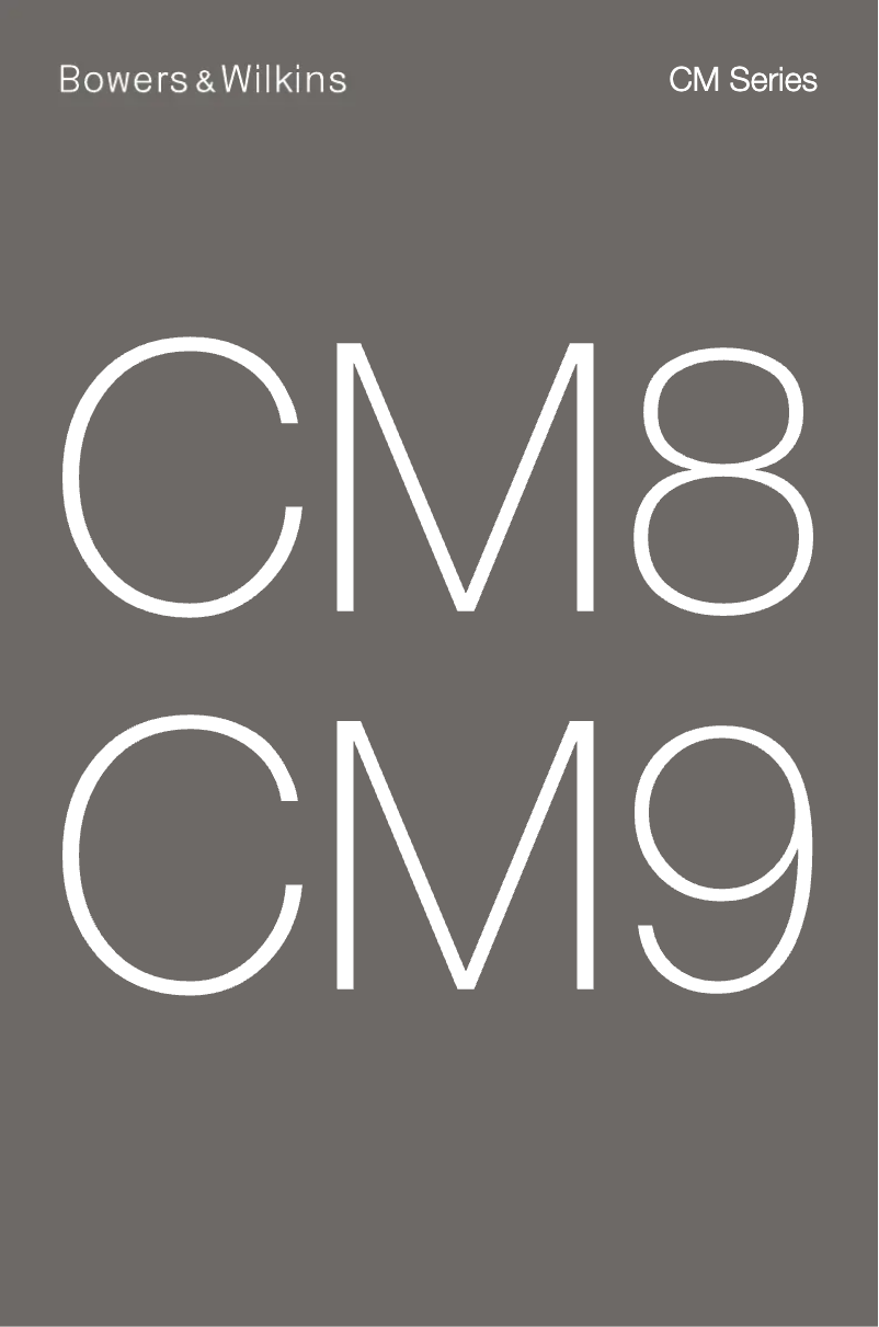 Page 1 de la notice Manuel utilisateur Bowers & Wilkins CM8