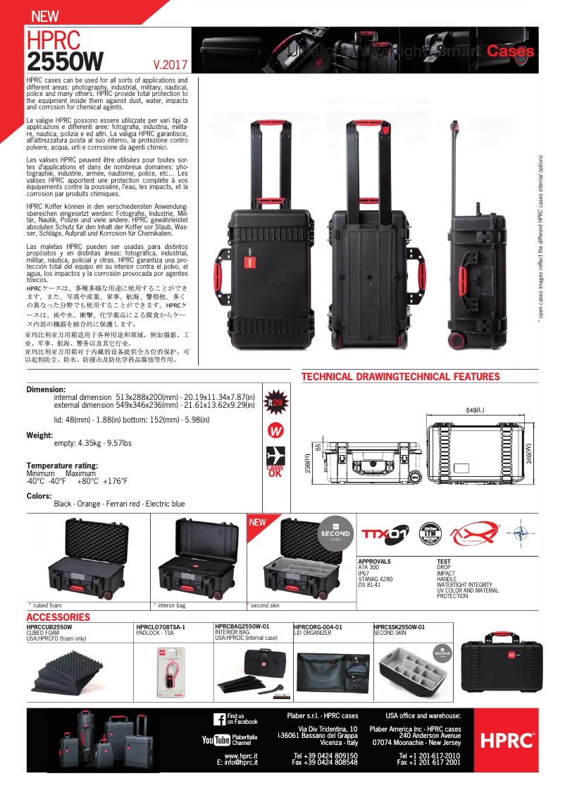 Page 1 de la notice Manuel utilisateur HPRC 2550W