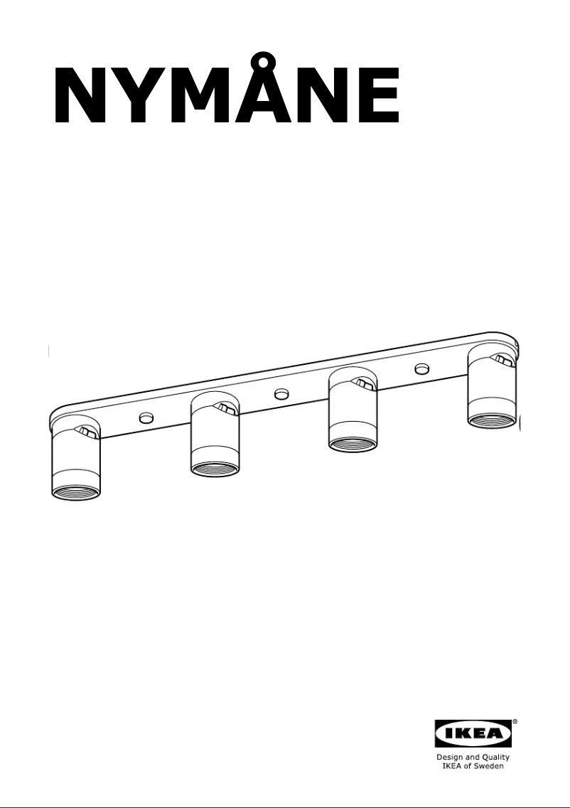 Page 1 de la notice Mode d'emploi Ikea NYMANE