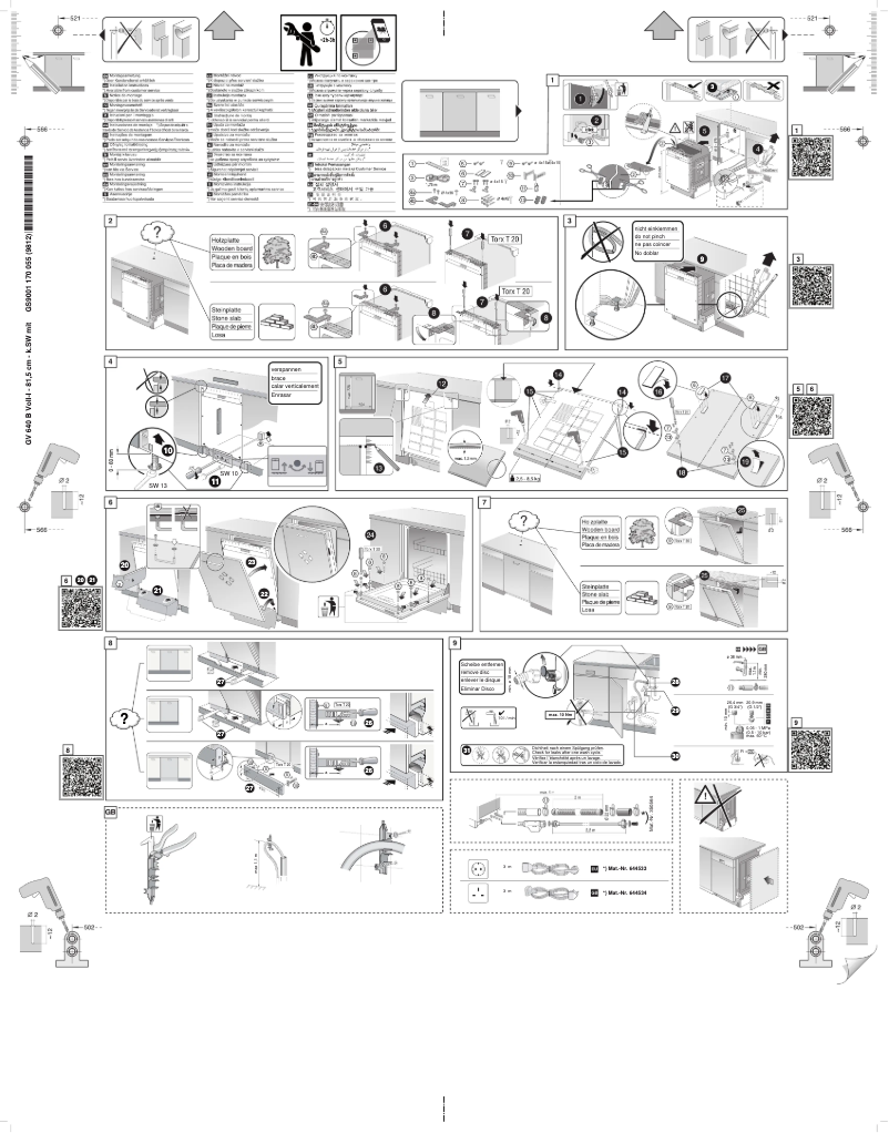 Page 1 of the manual User Manual Bosch SGV2HVX20E