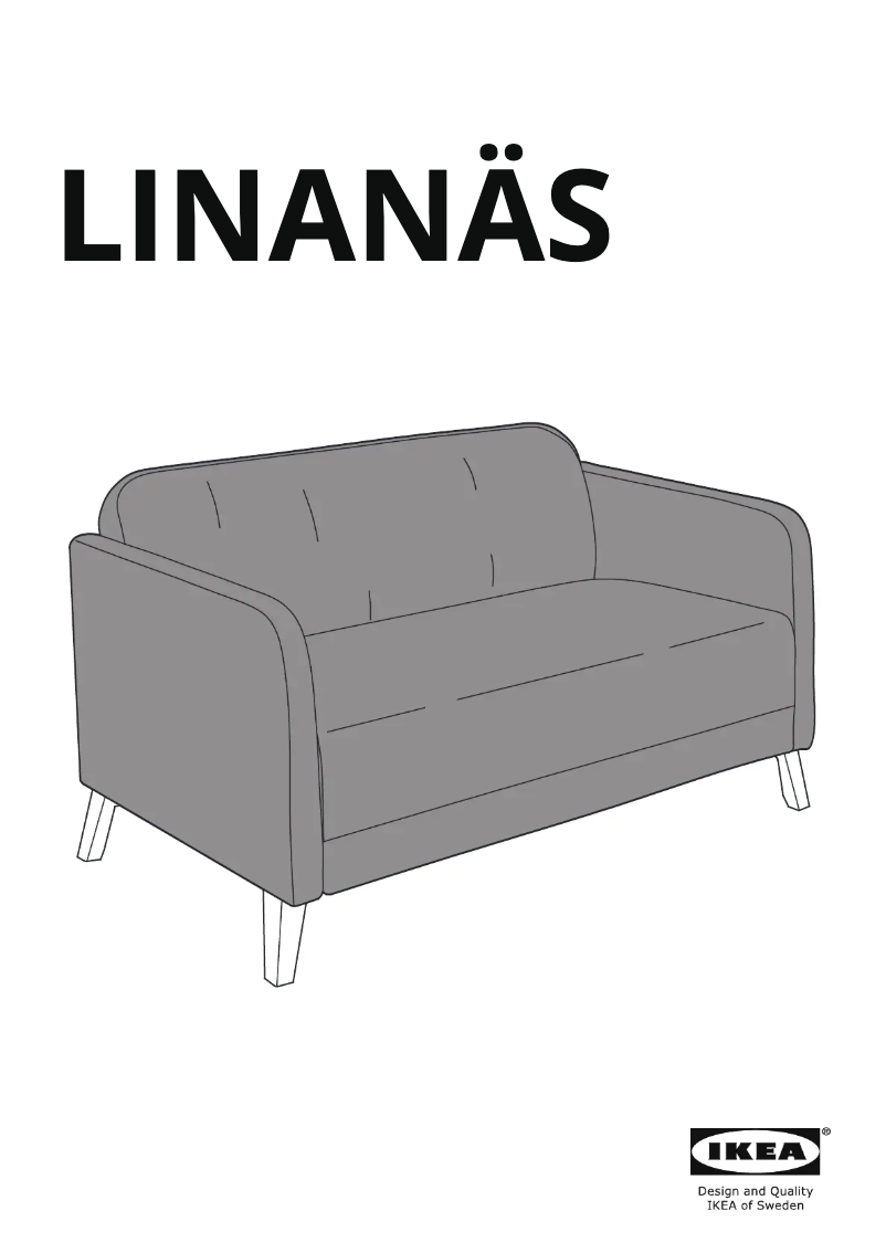 Page 1 de la notice Manuel utilisateur Ikea LINANÄS 005.122.32