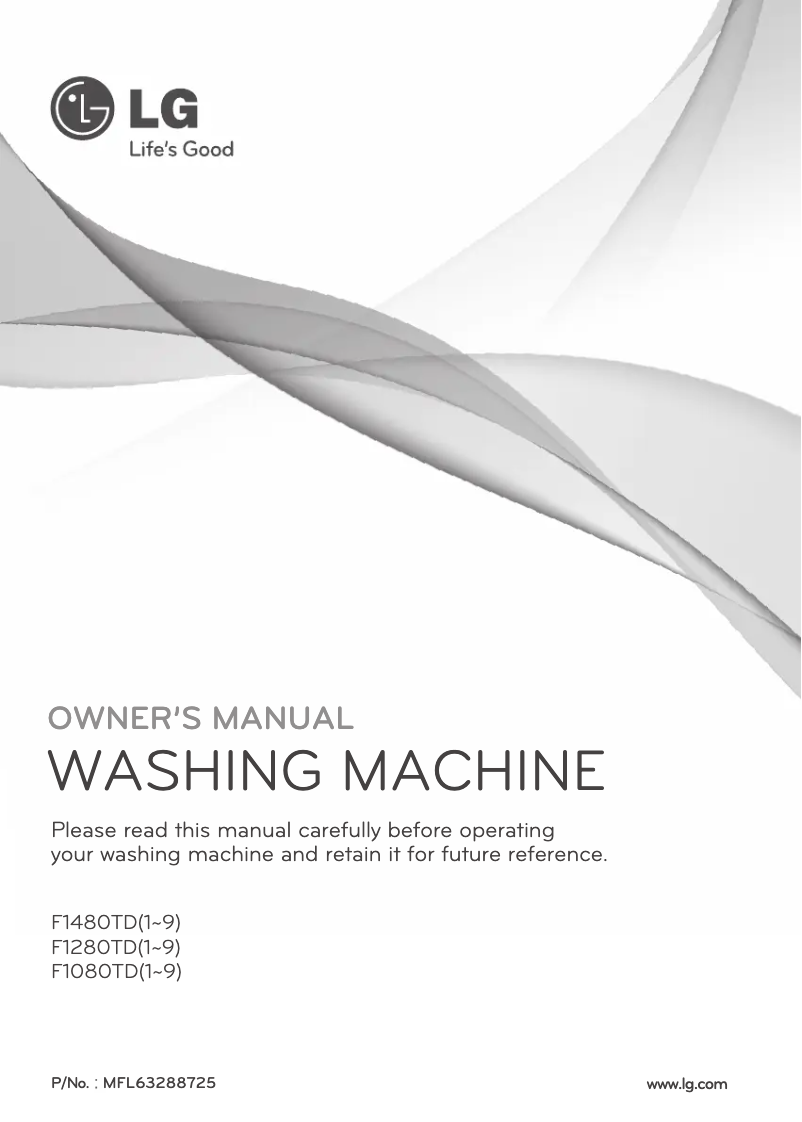 Página 1 del manual Manual de usuario LG F1480TD6