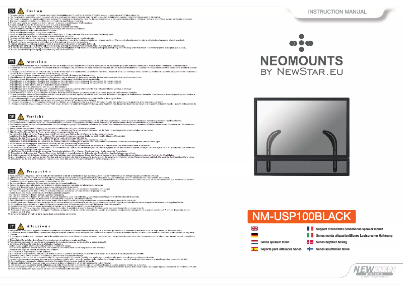 Page 1 de la notice Manuel utilisateur Newstar NM-USP100