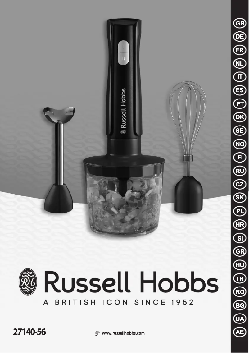 Page 1 de la notice Manuel utilisateur Russell Hobbs 24702-56