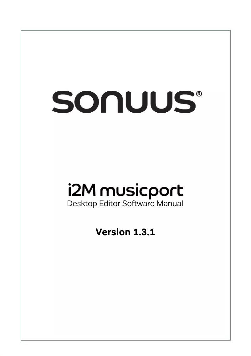 Página 1 del manual Manual de usuario Sonuus i2M